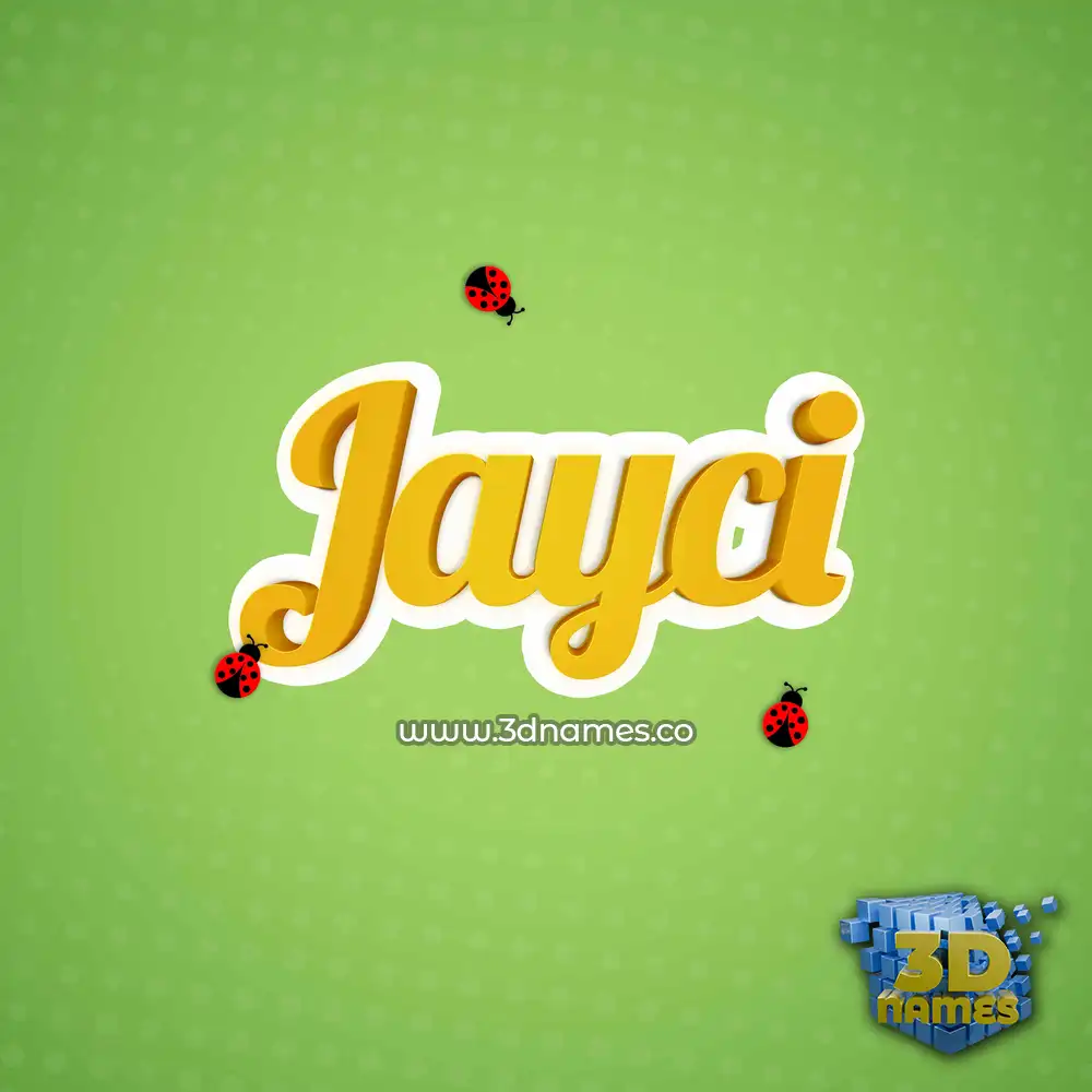 jayci in Ladybugs style - 3D name wallpaper