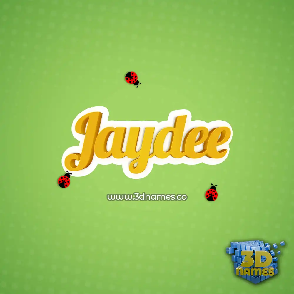 jaydee in Ladybugs style - 3D name wallpaper