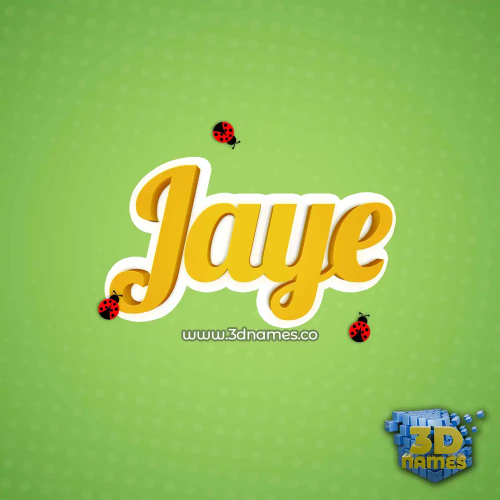 jaye in Ladybugs style - 3D name wallpaper