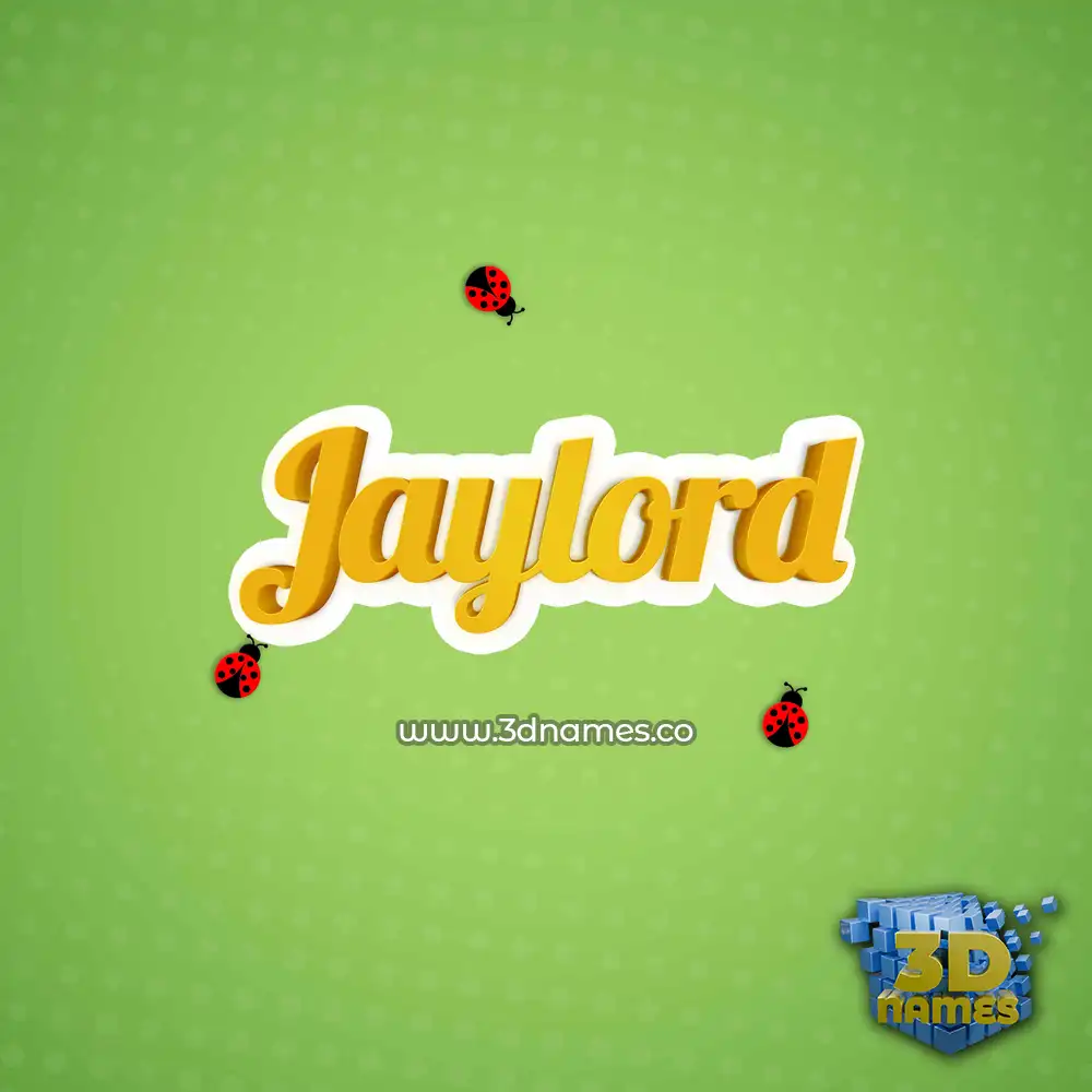 jaylord in Ladybugs style - 3D name wallpaper
