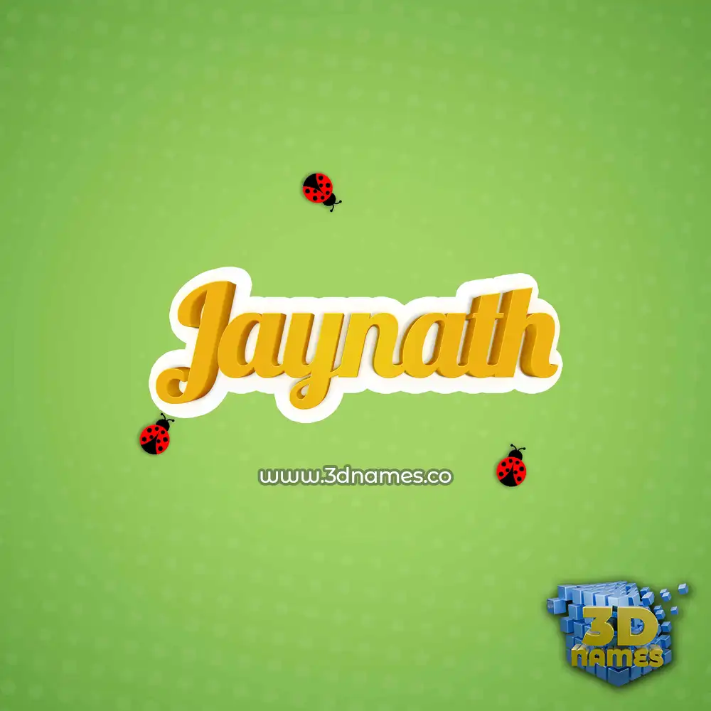jaynath in Ladybugs style - 3D name wallpaper