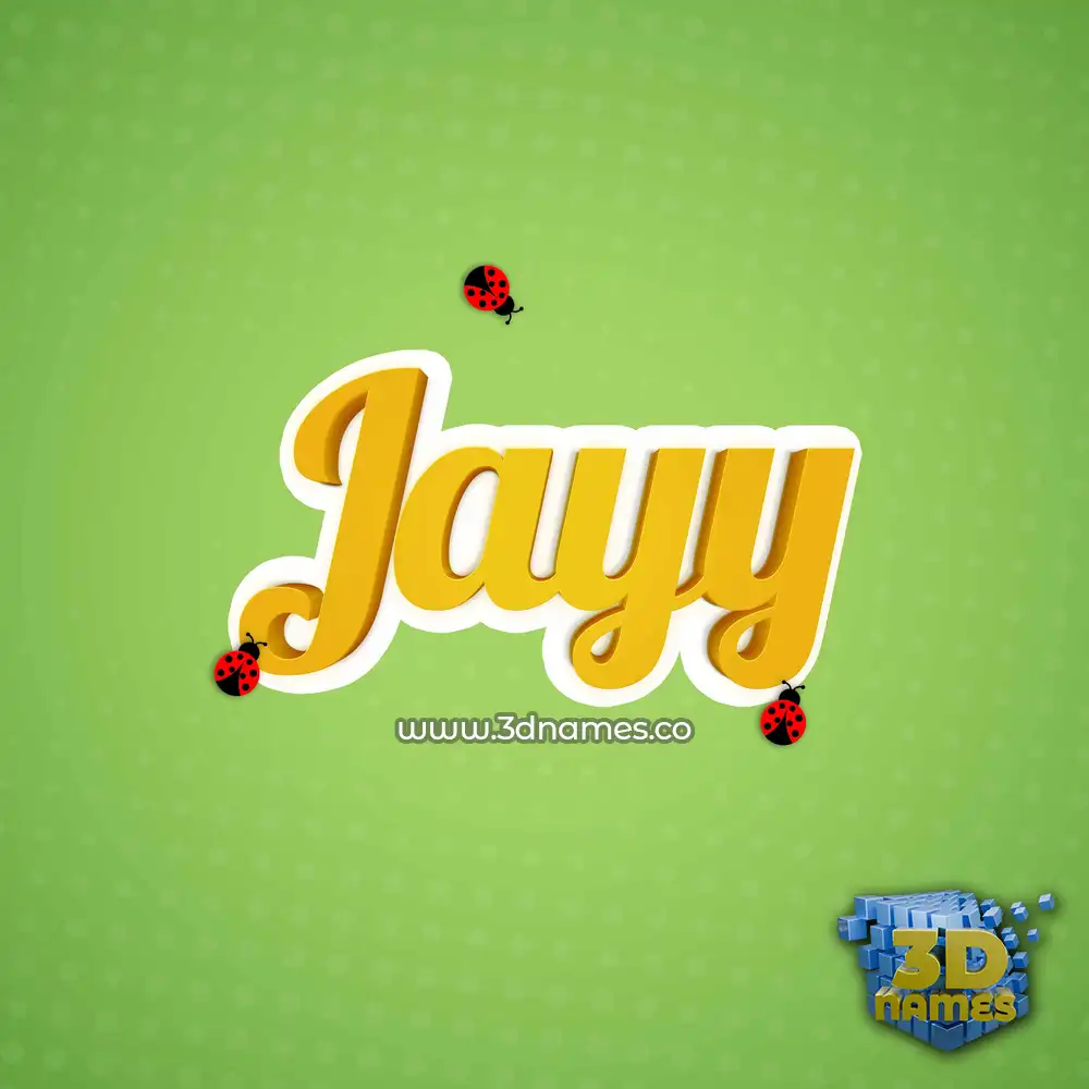 jayy in Ladybugs style - 3D name wallpaper