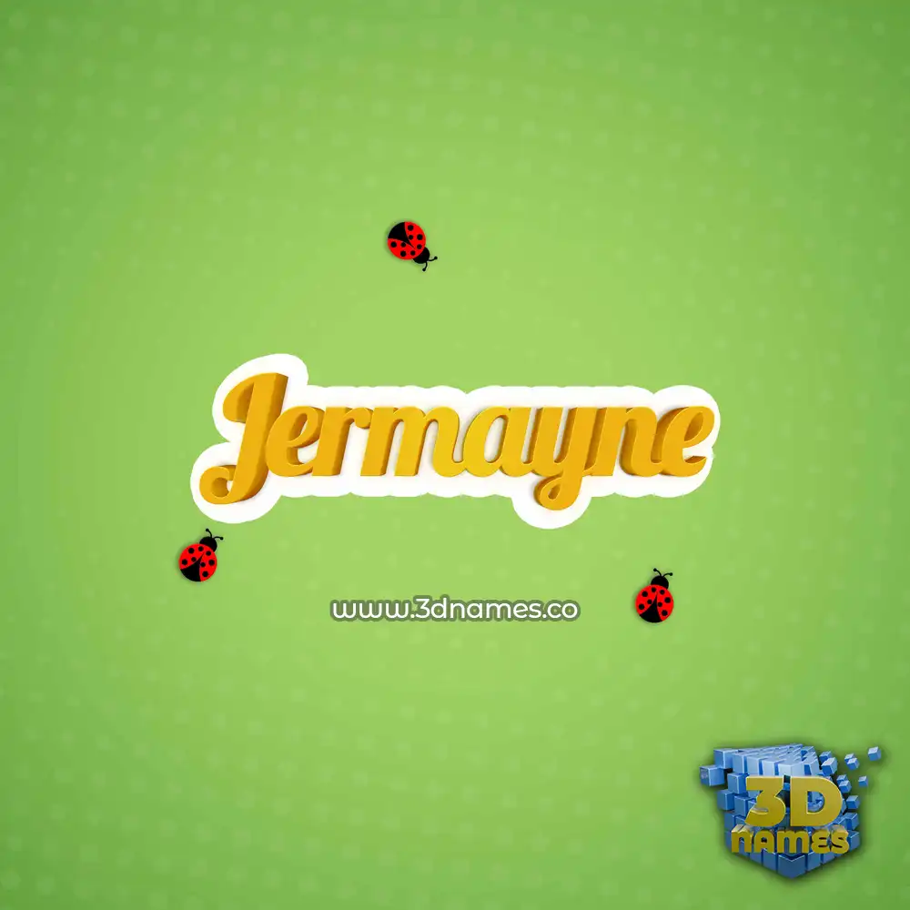 jermayne in Ladybugs style - 3D name wallpaper