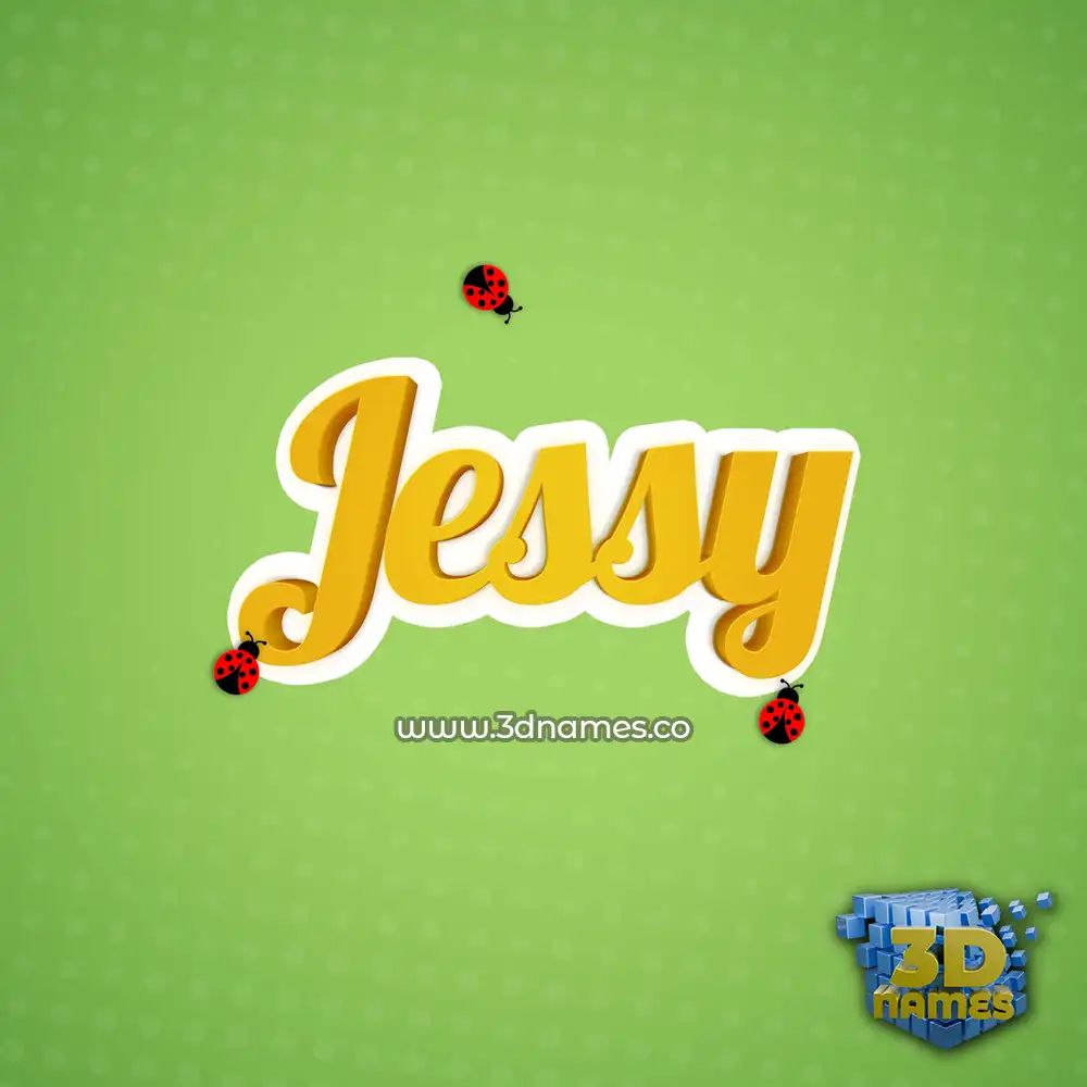 jessy in Ladybugs style - 3D name wallpaper