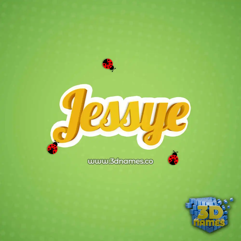 jessye in Ladybugs style - 3D name wallpaper