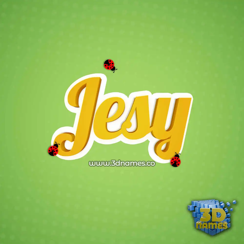 jesy in Ladybugs style - 3D name wallpaper