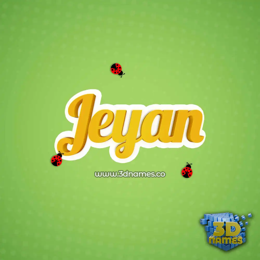 jeyan in Ladybugs style - 3D name wallpaper