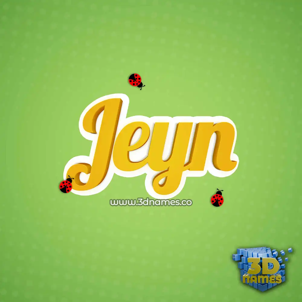 jeyn in Ladybugs style - 3D name wallpaper