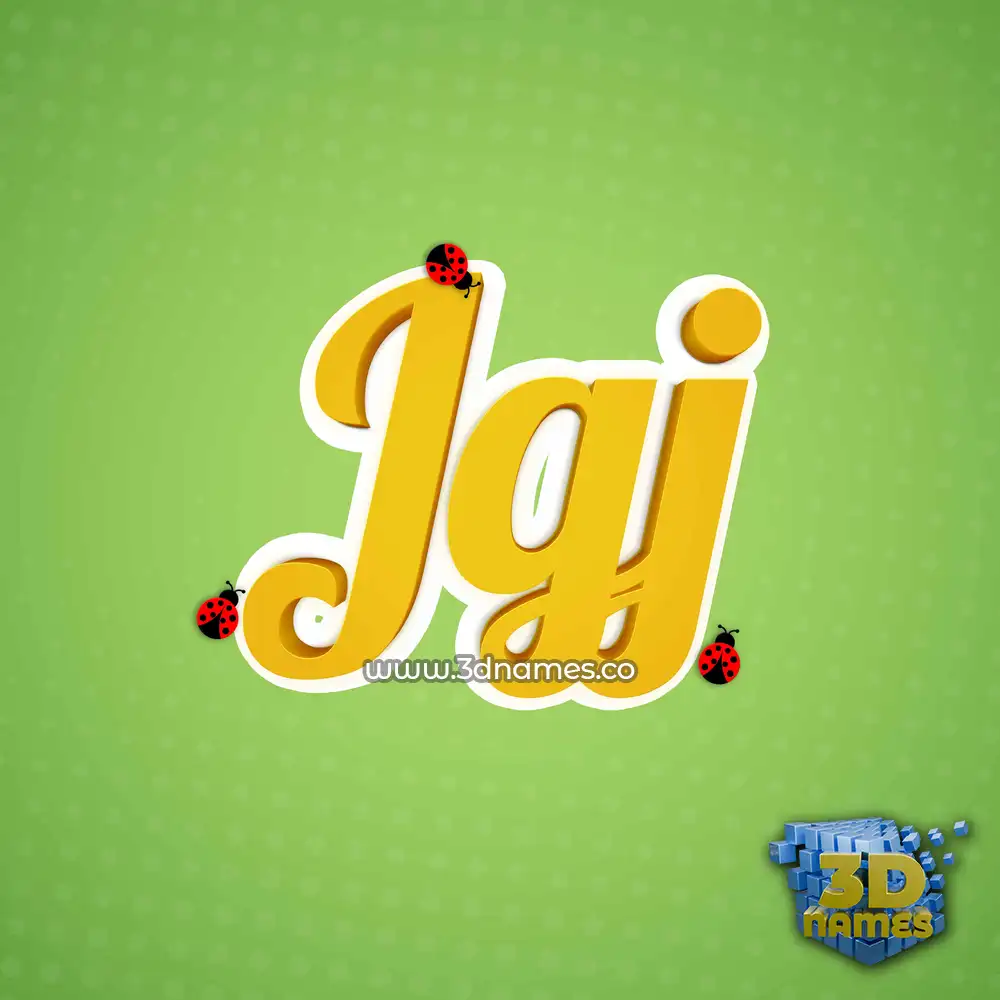 jgj in Ladybugs style - 3D name wallpaper