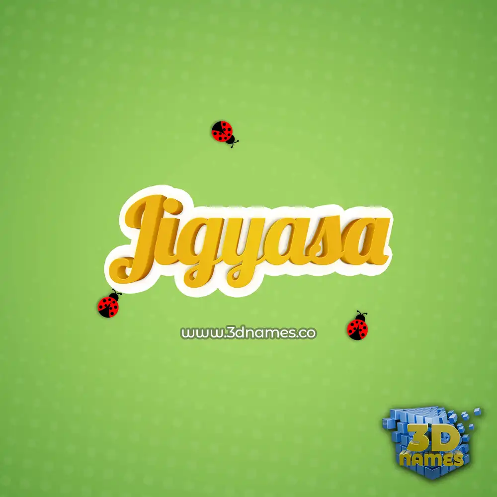 jigyasa in Ladybugs style - 3D name wallpaper
