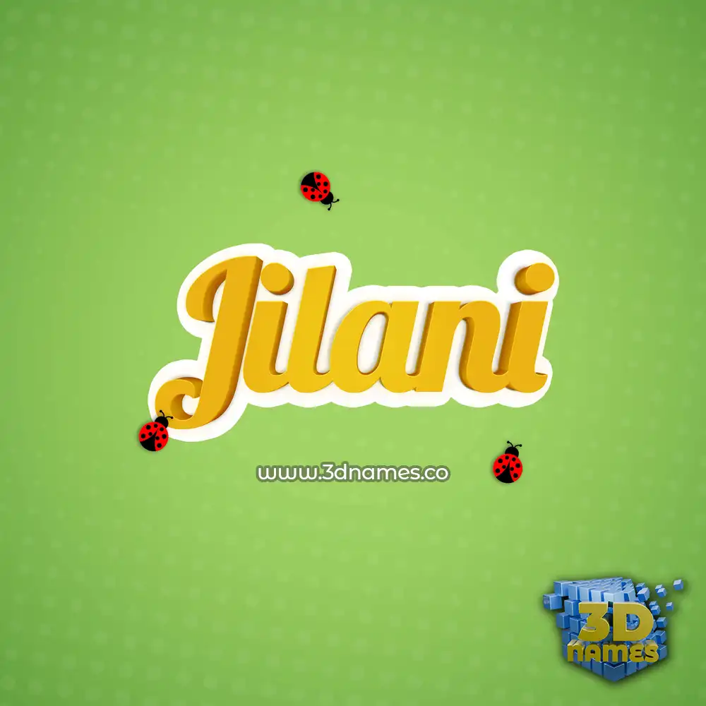jilani in Ladybugs style - 3D name wallpaper