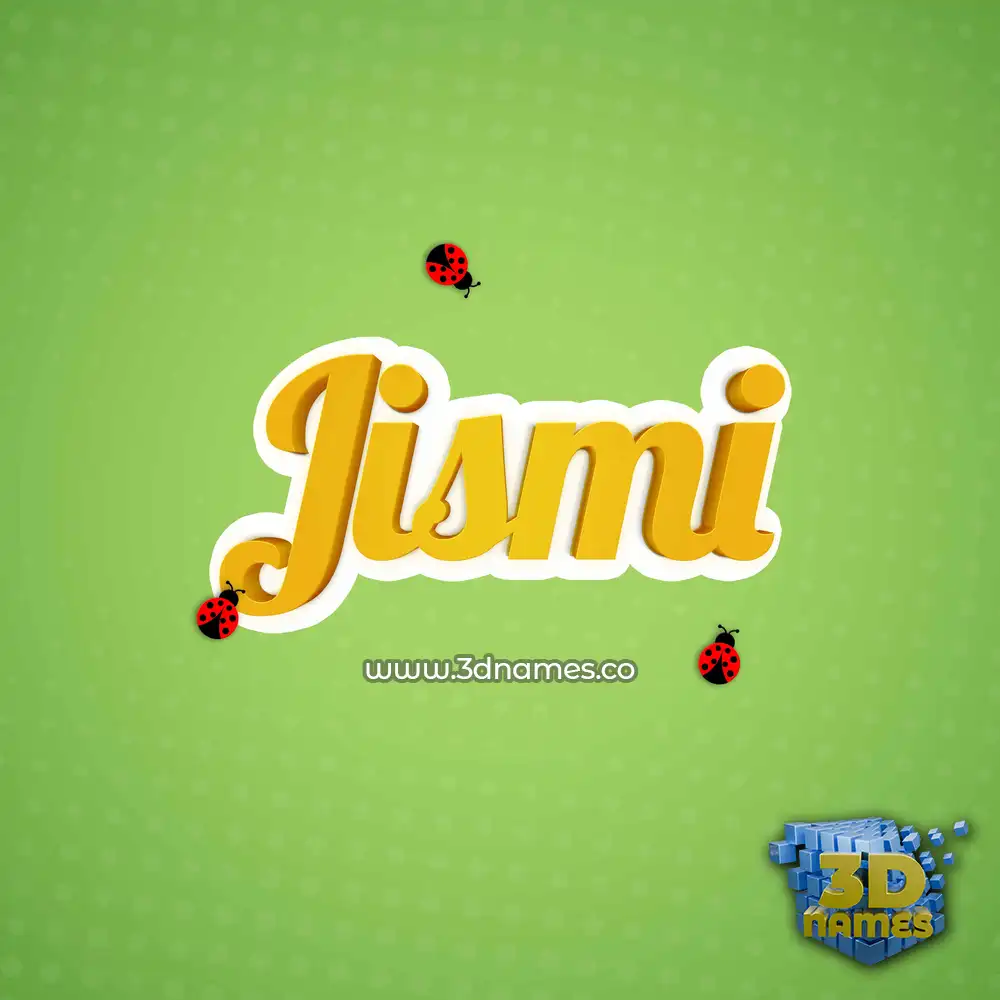 jismi in Ladybugs style - 3D name wallpaper