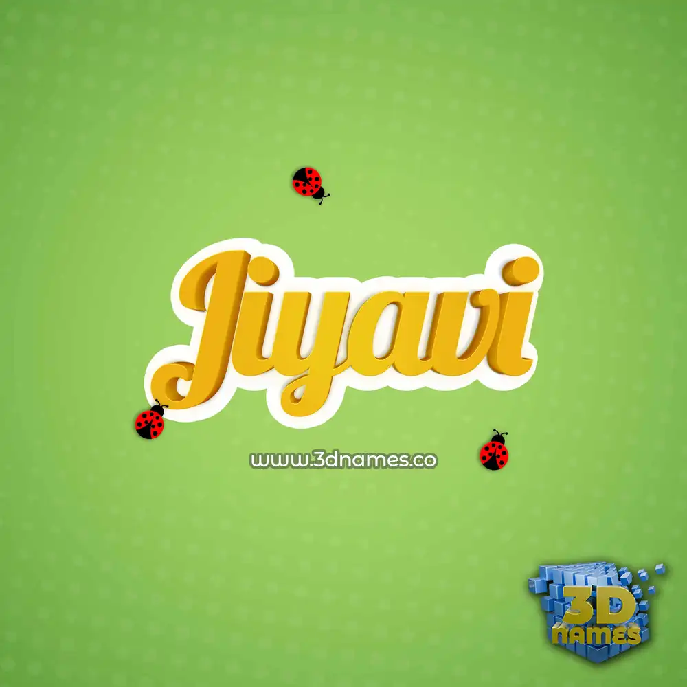 jiyavi in Ladybugs style - 3D name wallpaper