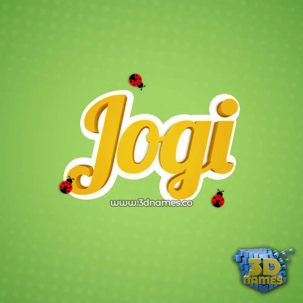 jogi in Ladybugs style - 3D name wallpaper