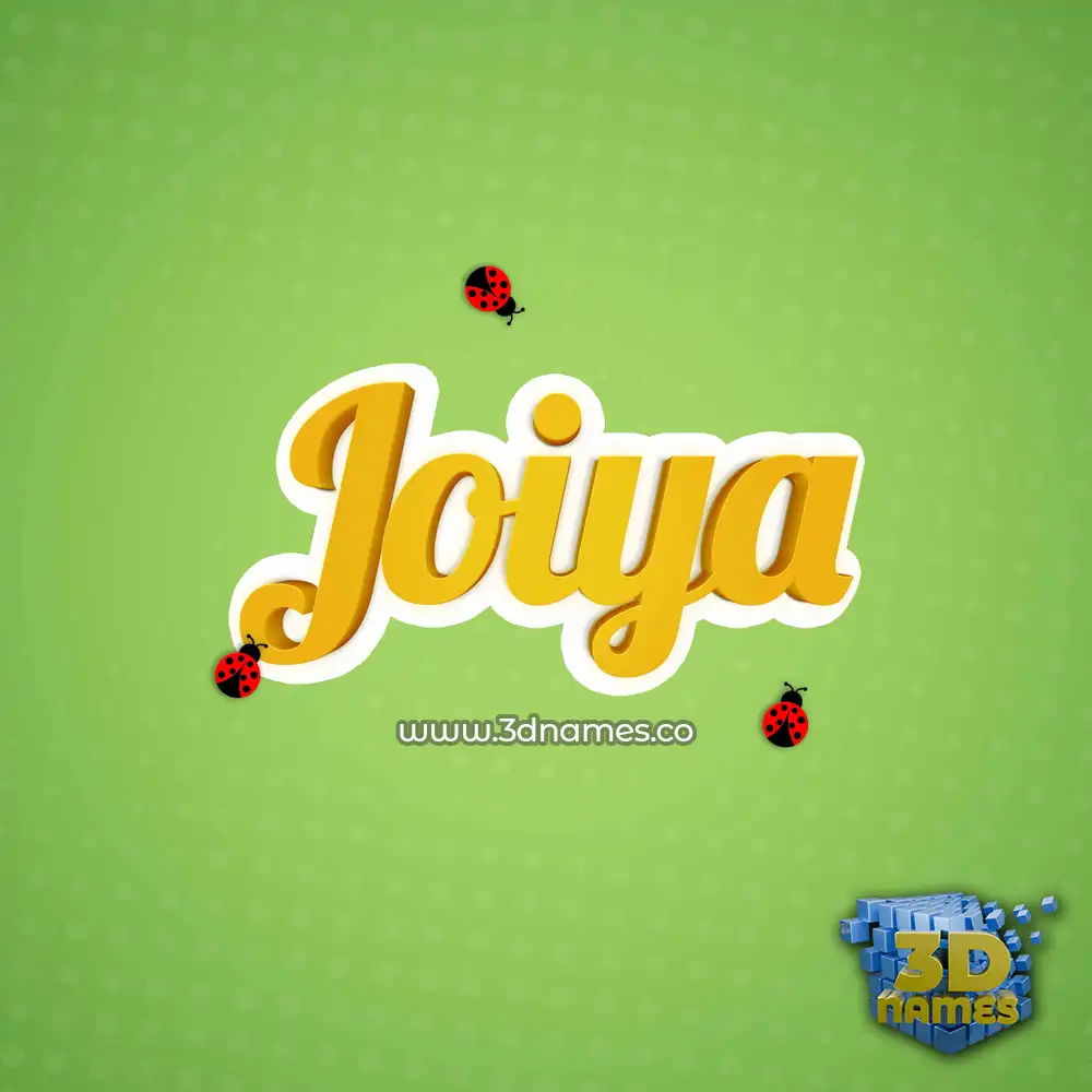 joiya in Ladybugs style - 3D name wallpaper