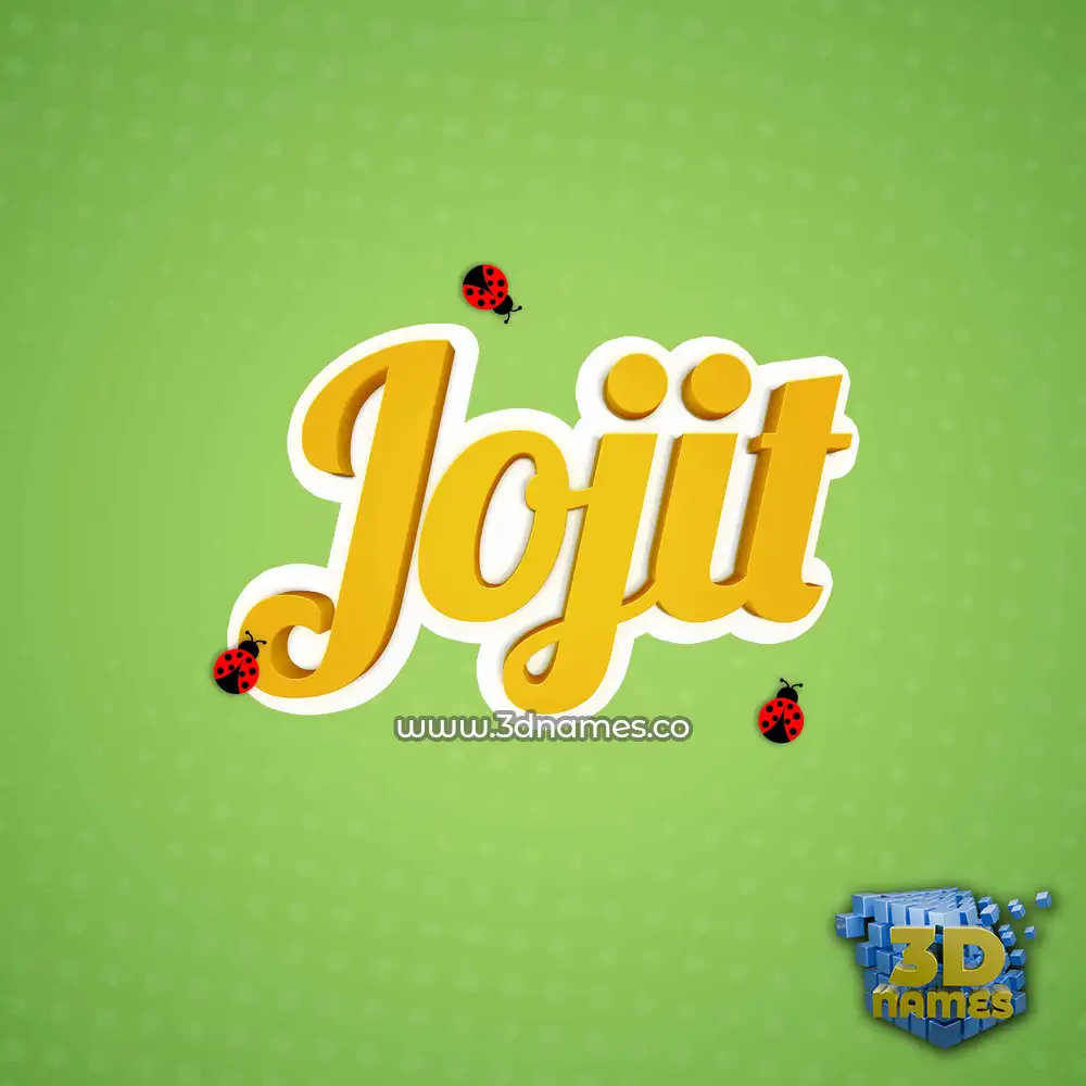 jojit in Ladybugs style - 3D name wallpaper