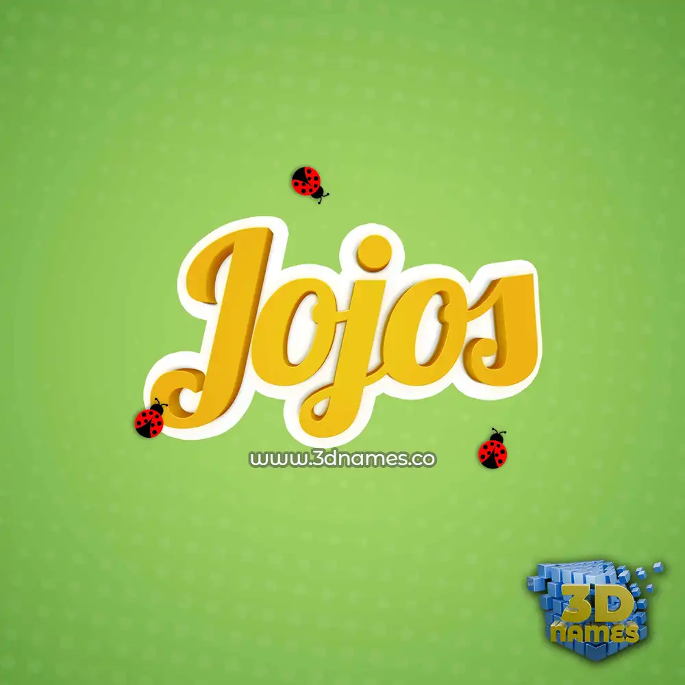 jojos in Ladybugs style - 3D name wallpaper