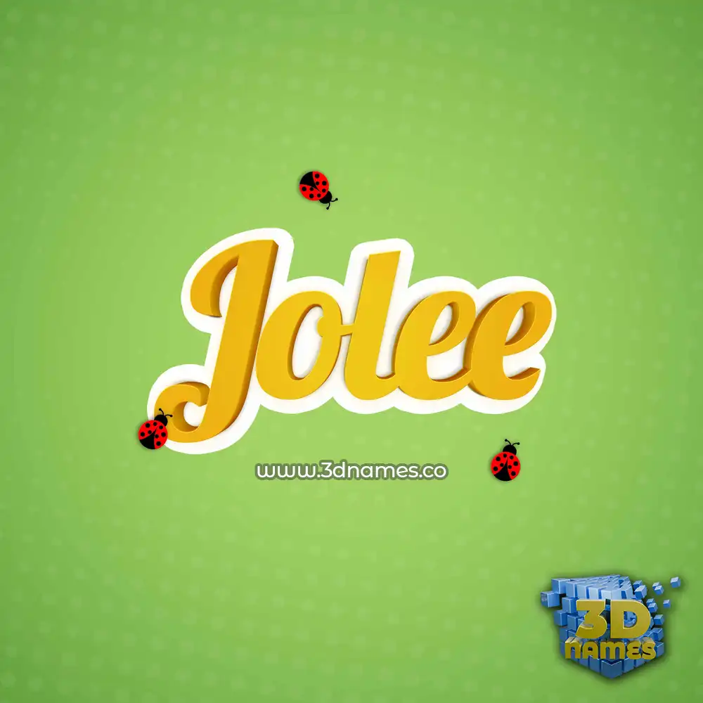 jolee in Ladybugs style - 3D name wallpaper
