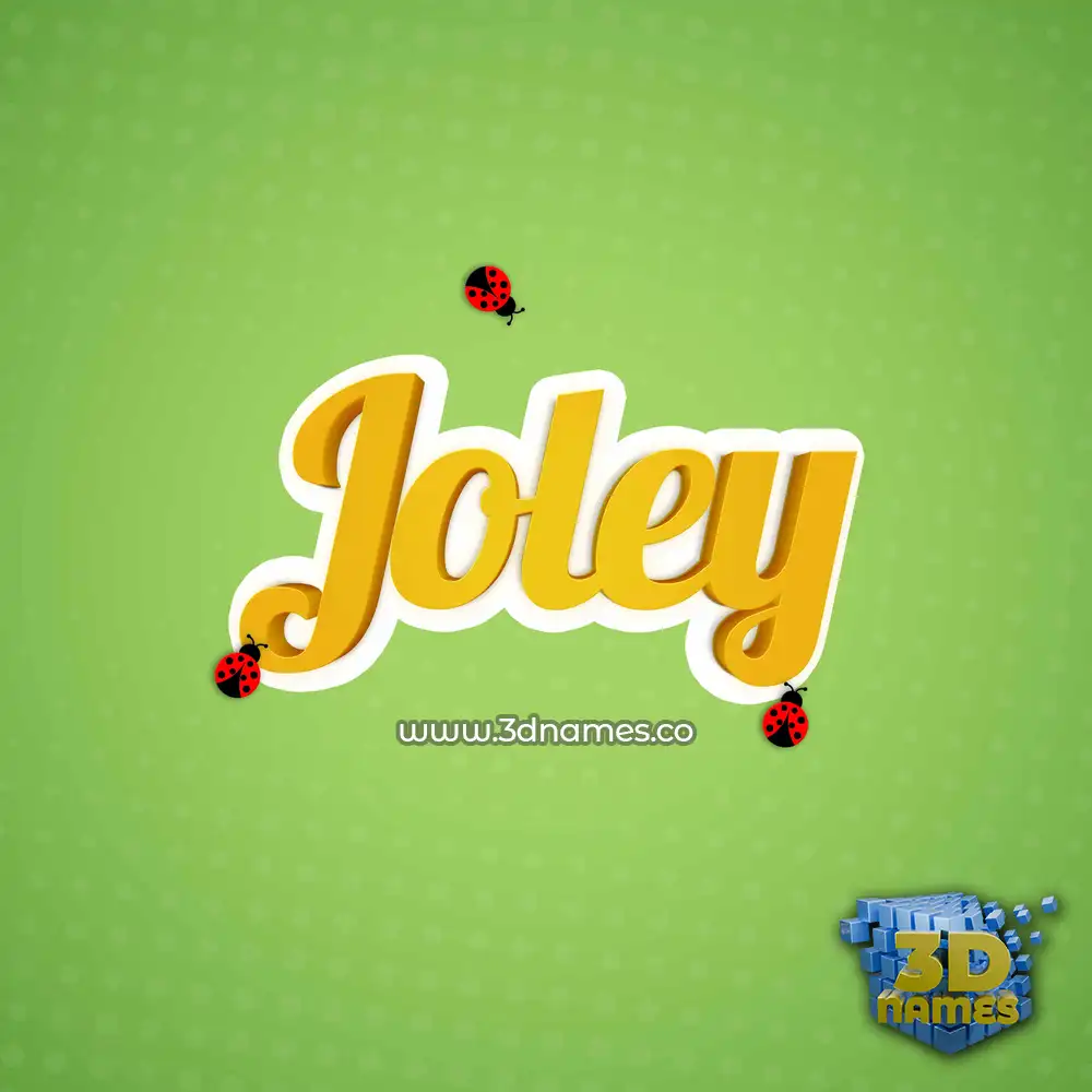 joley in Ladybugs style - 3D name wallpaper