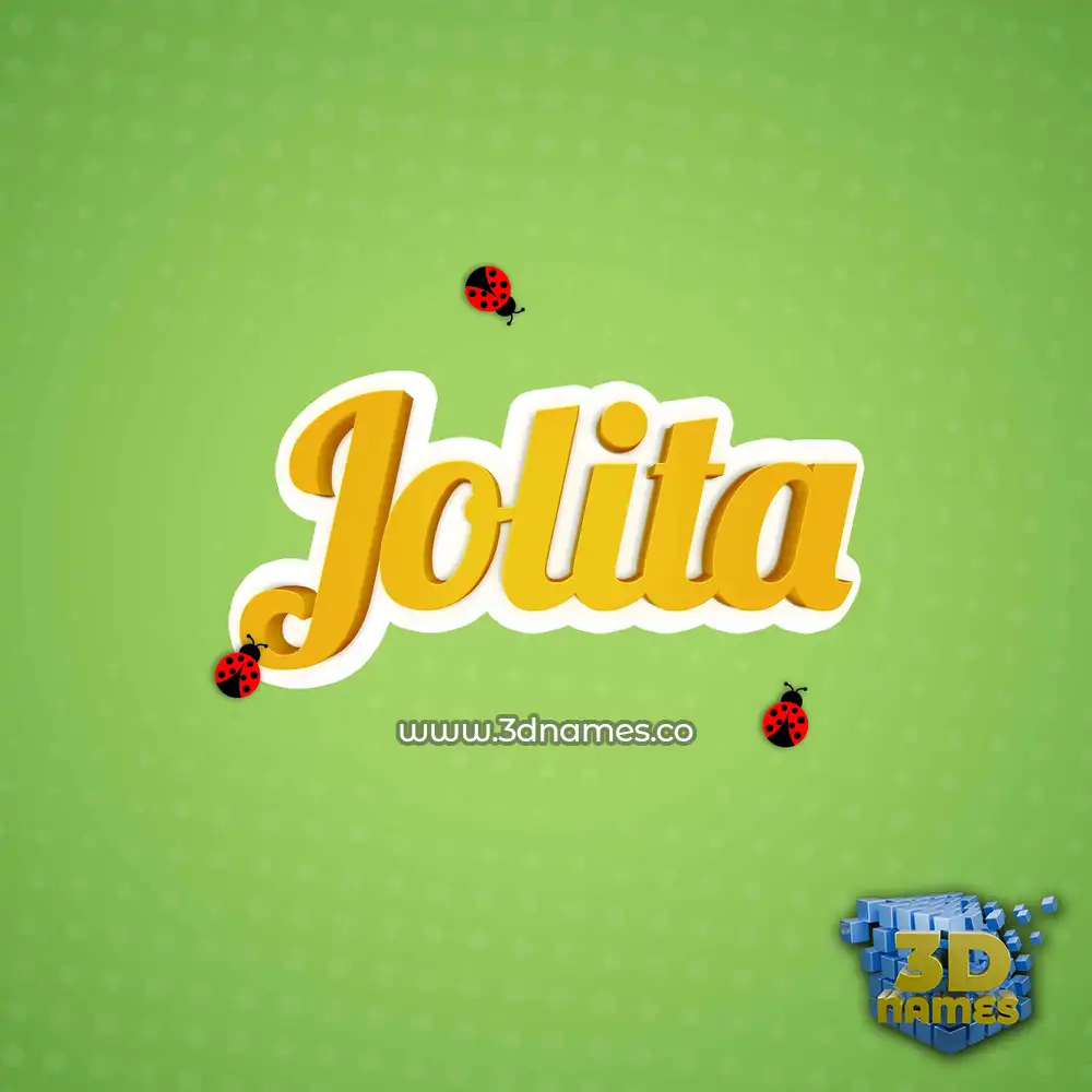 jolita in Ladybugs style - 3D name wallpaper