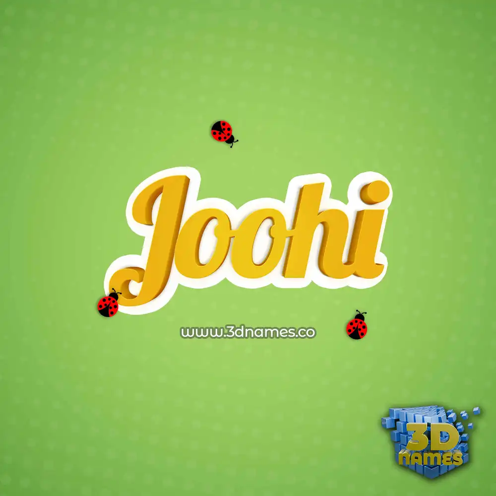 joohi in Ladybugs style - 3D name wallpaper