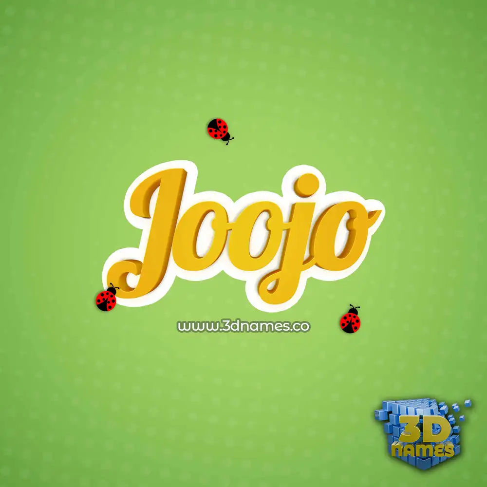 joojo in Ladybugs style - 3D name wallpaper