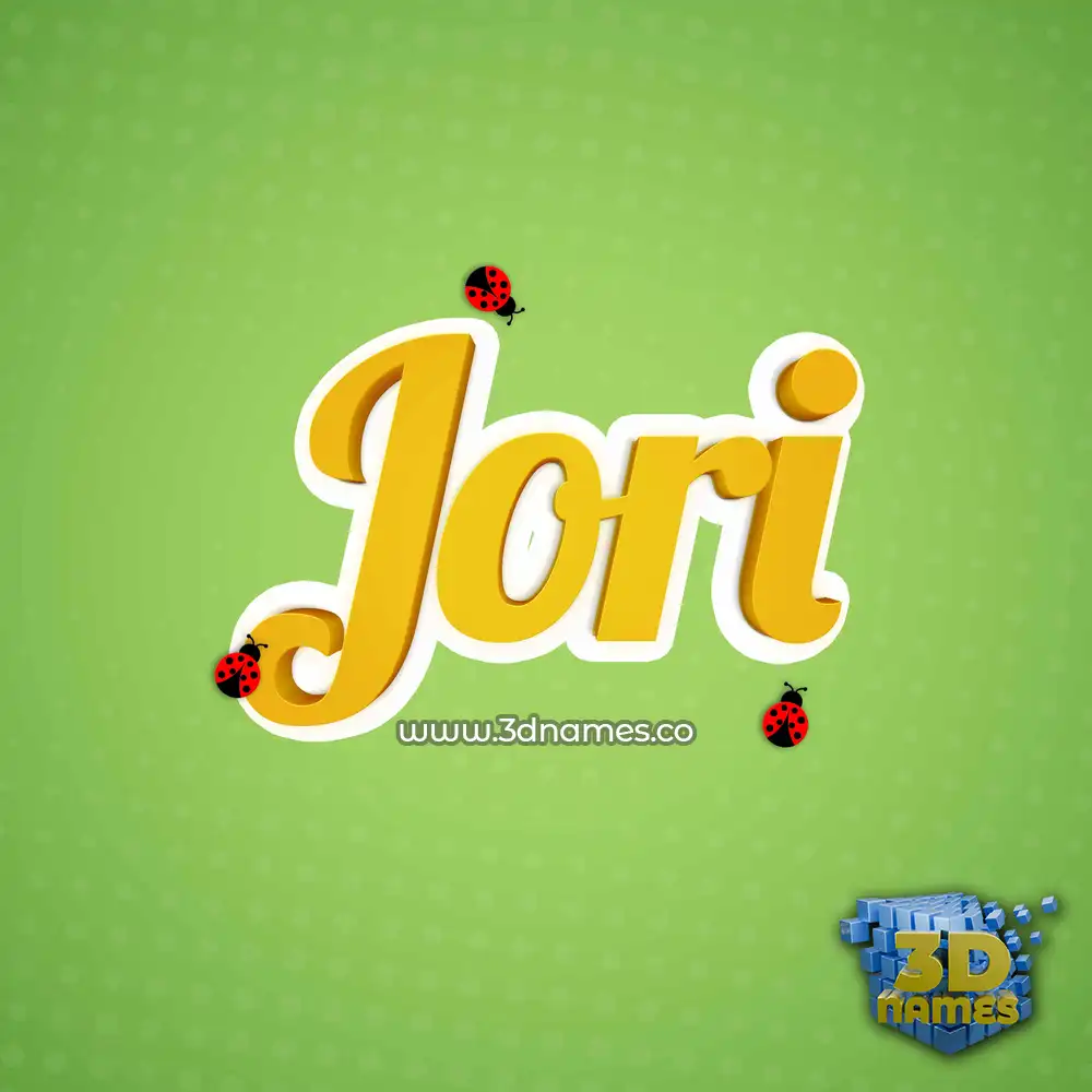jori in Ladybugs style - 3D name wallpaper