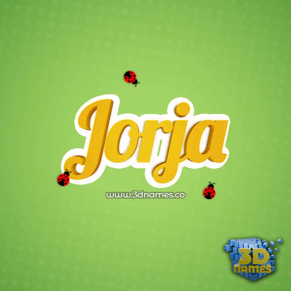 jorja in Ladybugs style - 3D name wallpaper