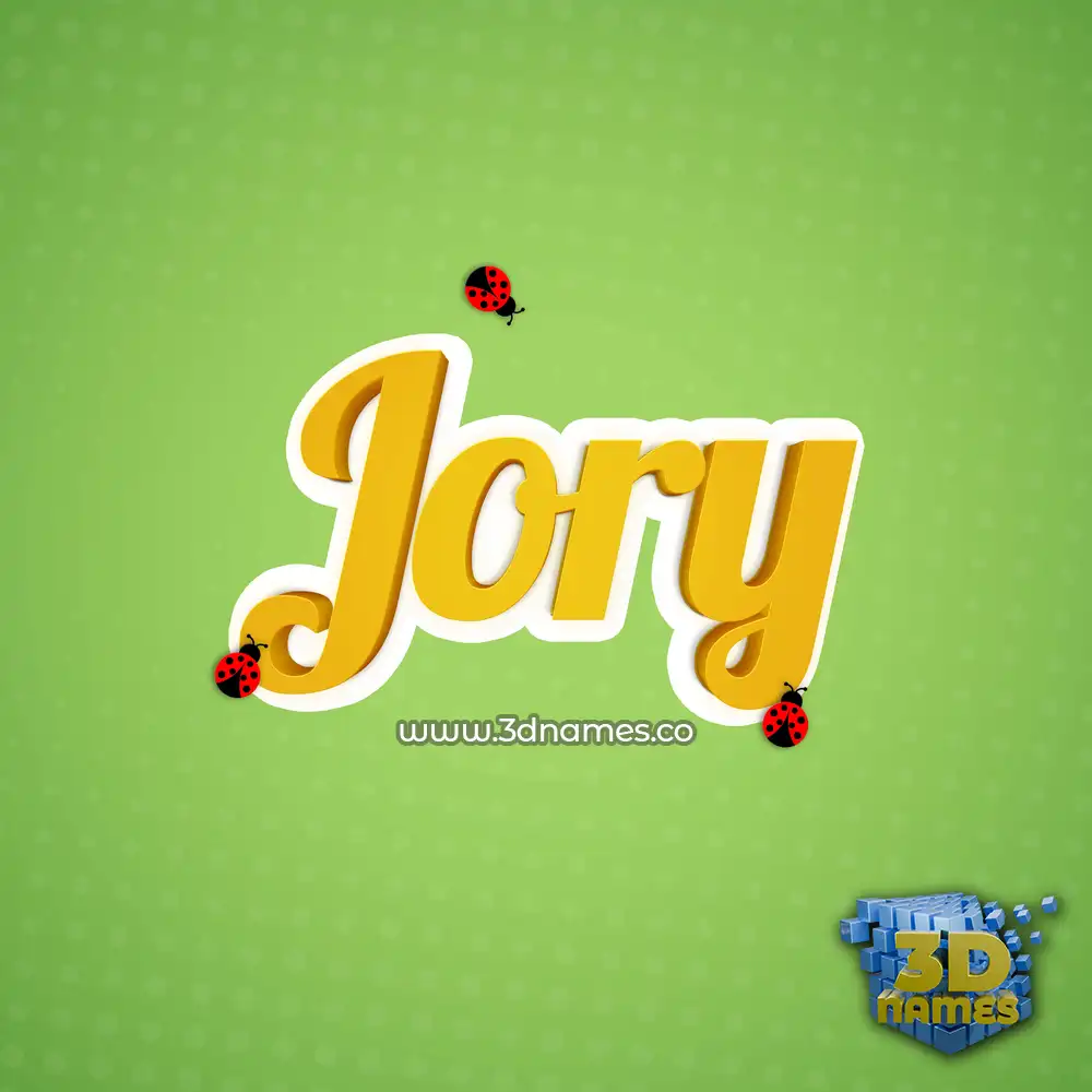 jory in Ladybugs style - 3D name wallpaper