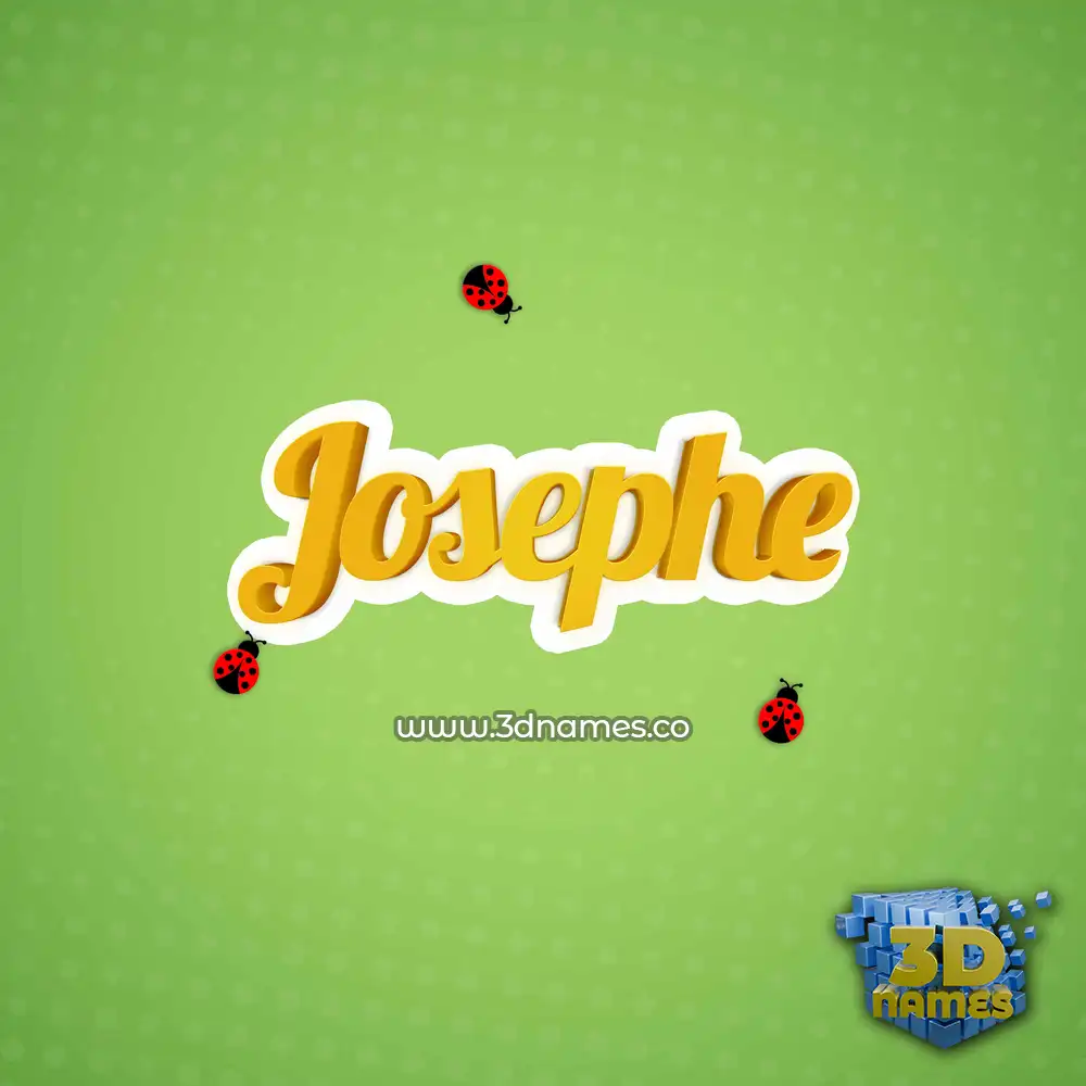 josephe in Ladybugs style - 3D name wallpaper