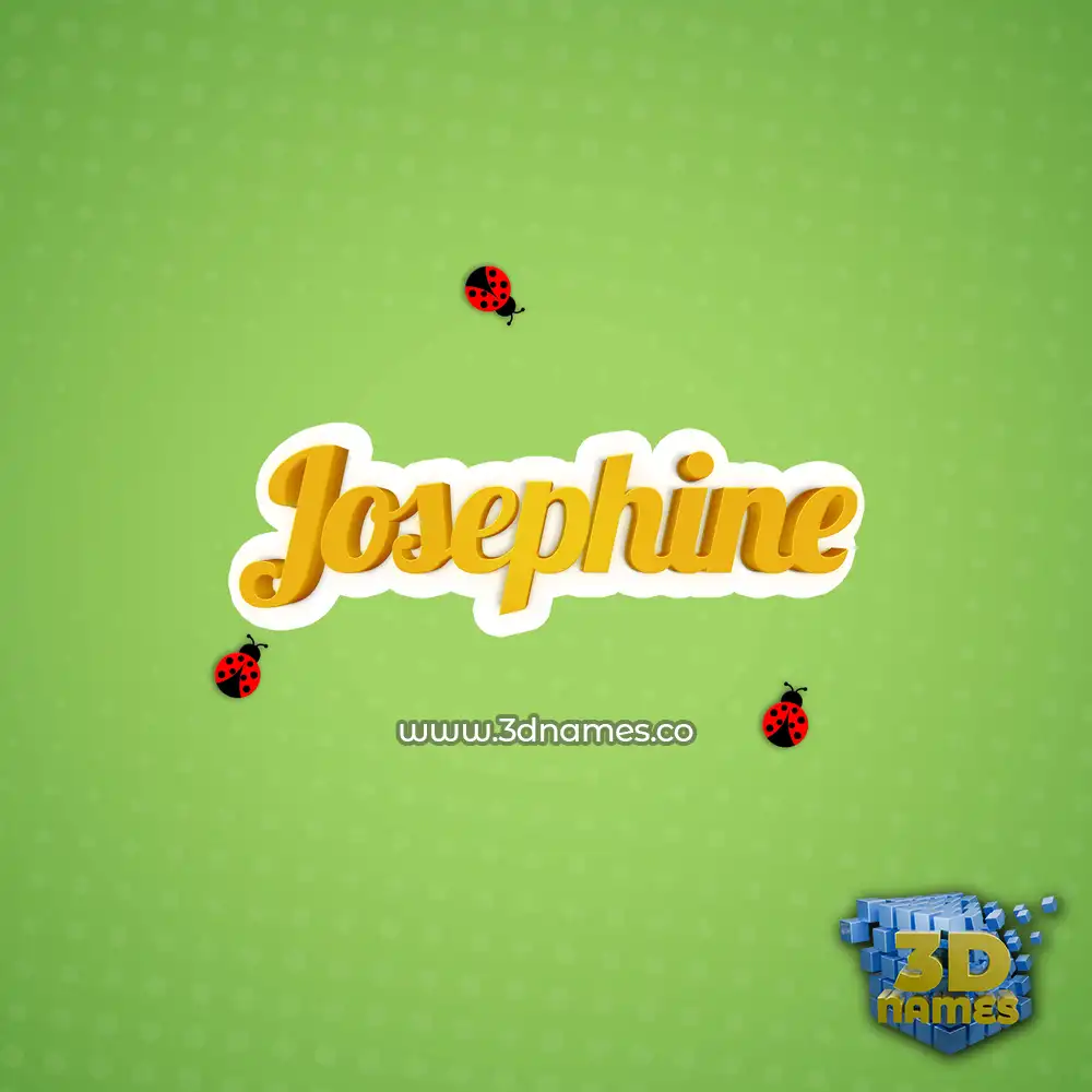 josephine in Ladybugs style - 3D name wallpaper