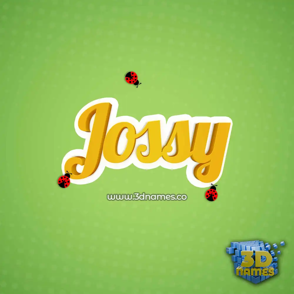 jossy in Ladybugs style - 3D name wallpaper
