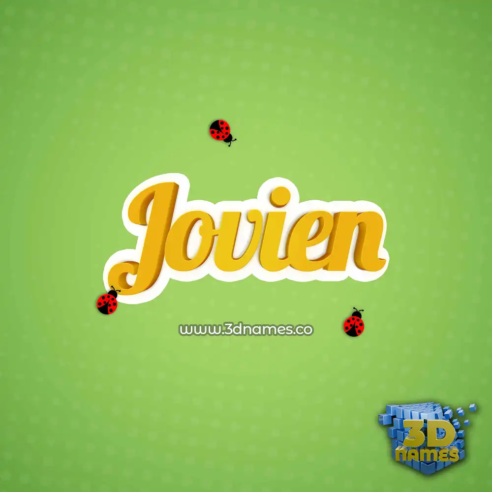 jovien in Ladybugs style - 3D name wallpaper