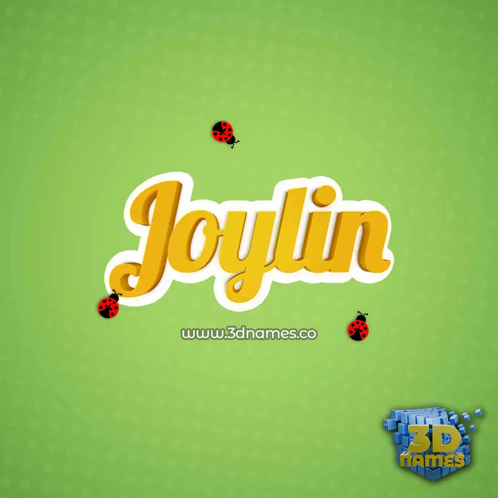 joylin in Ladybugs style - 3D name wallpaper