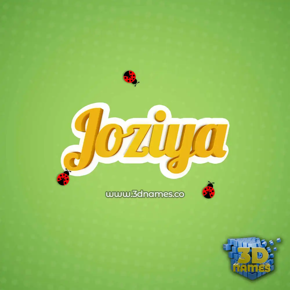 joziya in Ladybugs style - 3D name wallpaper