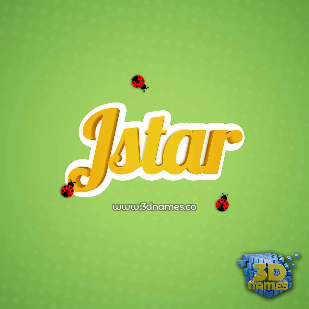 jstar in Ladybugs style - 3D name wallpaper