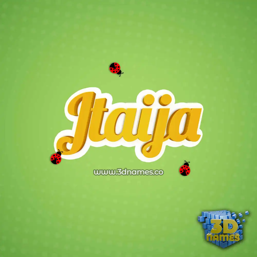 jtaija in Ladybugs style - 3D name wallpaper