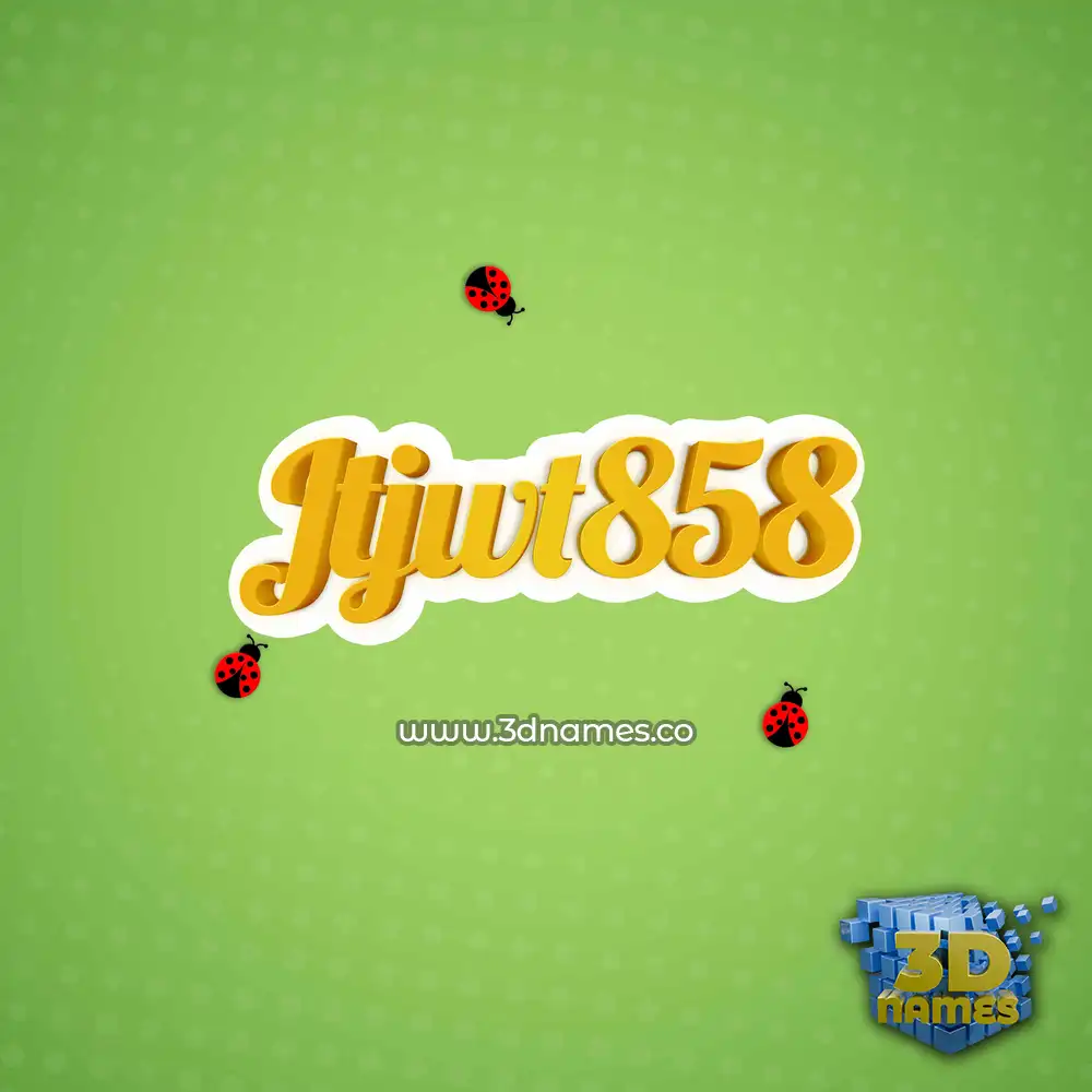jtjwt858 in Ladybugs style - 3D name wallpaper