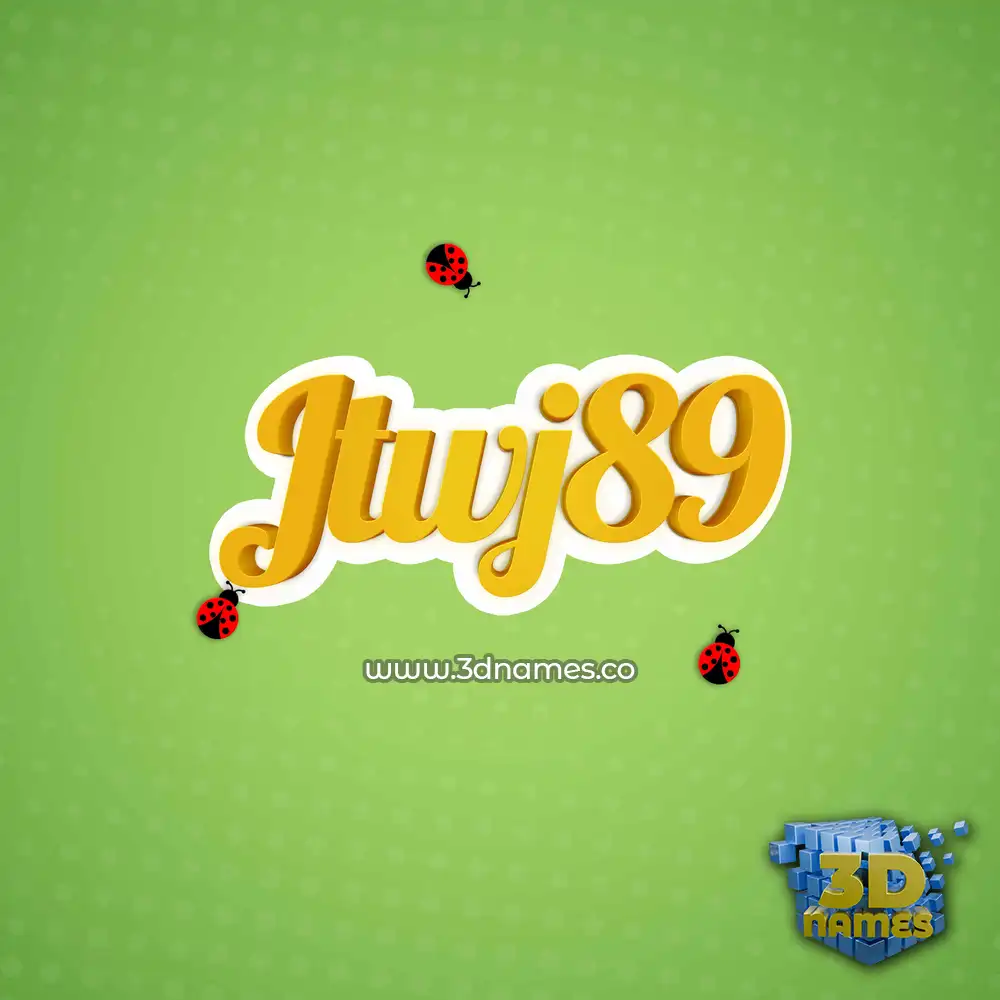 jtwj89 in Ladybugs style - 3D name wallpaper