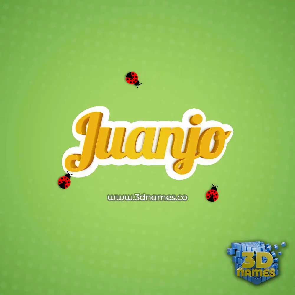 juanjo in Ladybugs style - 3D name wallpaper