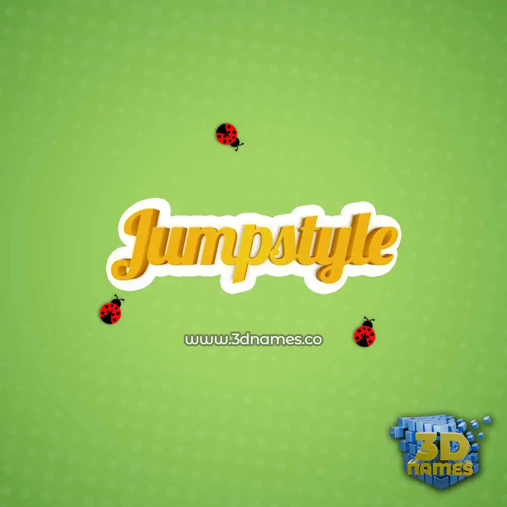 jumpstyle in Ladybugs style - 3D name wallpaper