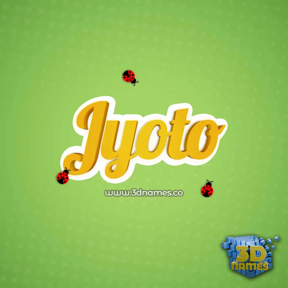 jyoto in Ladybugs style - 3D name wallpaper