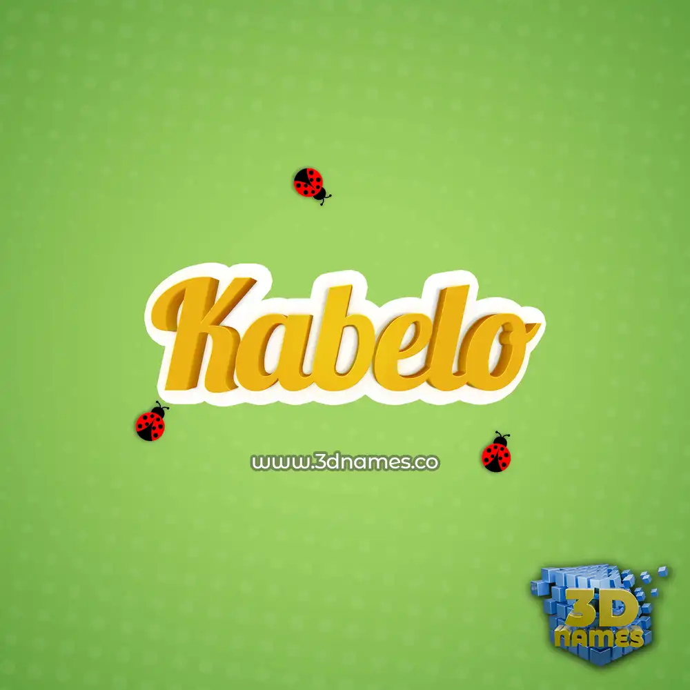 kabelo in Ladybugs style - 3D name wallpaper