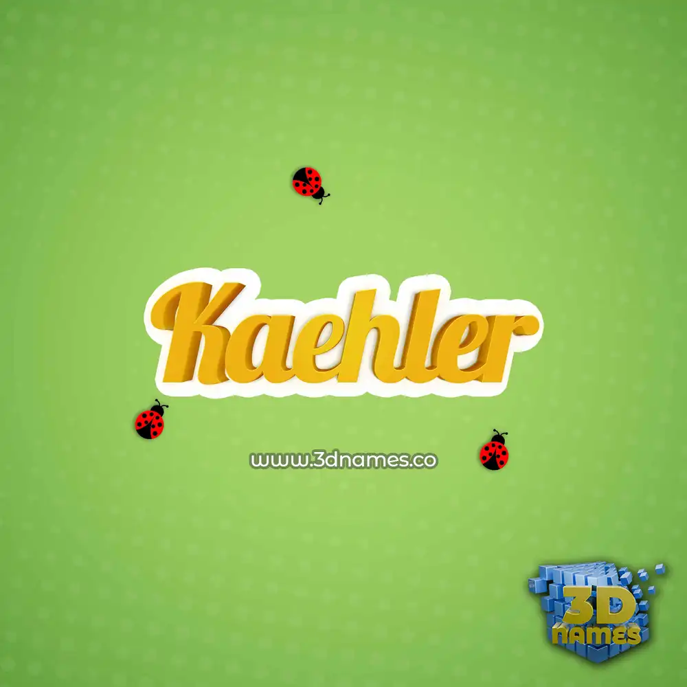 kaehler in Ladybugs style - 3D name wallpaper