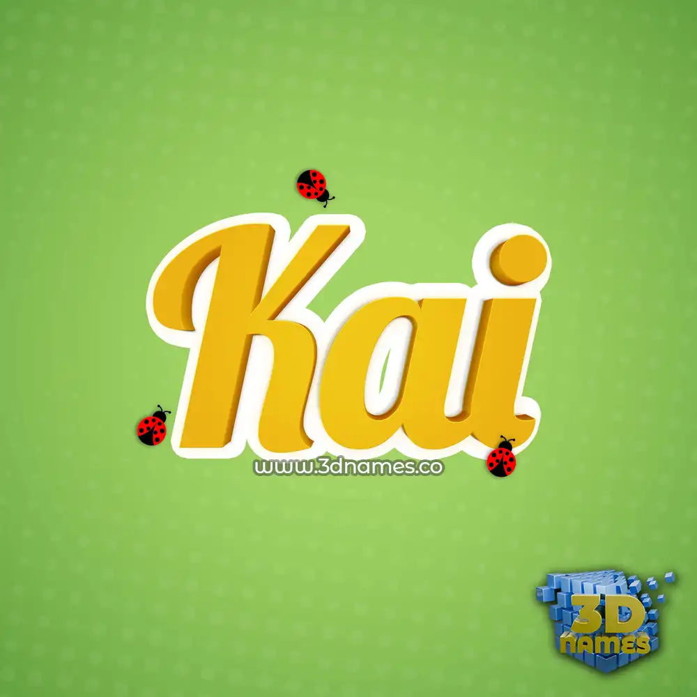 kai in Ladybugs style - 3D name wallpaper
