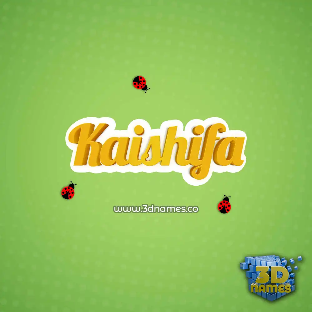 kaishifa in Ladybugs style - 3D name wallpaper