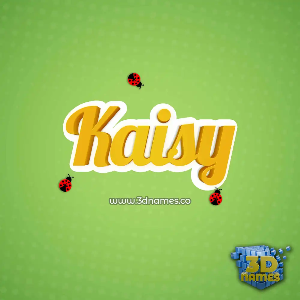 kaisy in Ladybugs style - 3D name wallpaper