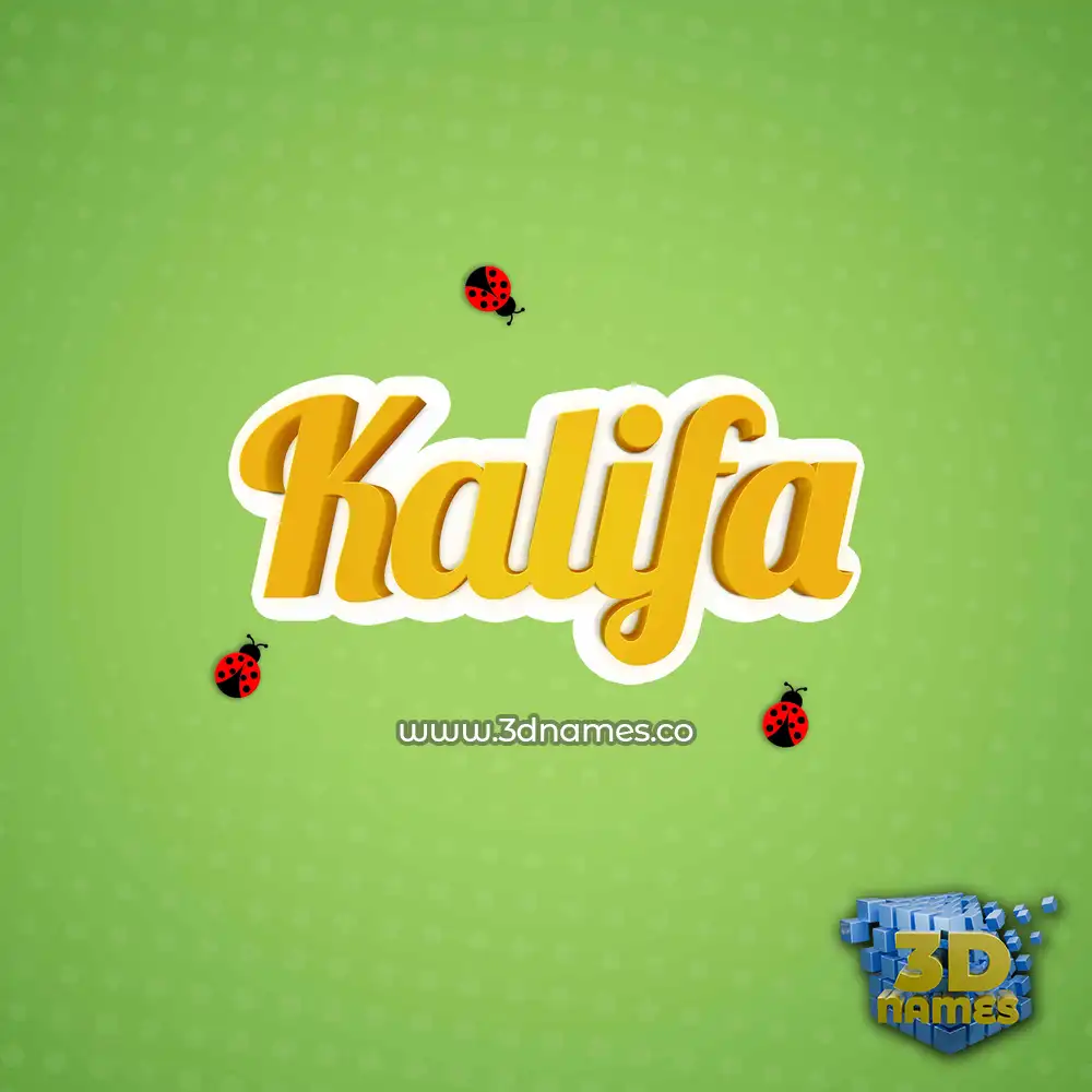 kalifa in Ladybugs style - 3D name wallpaper