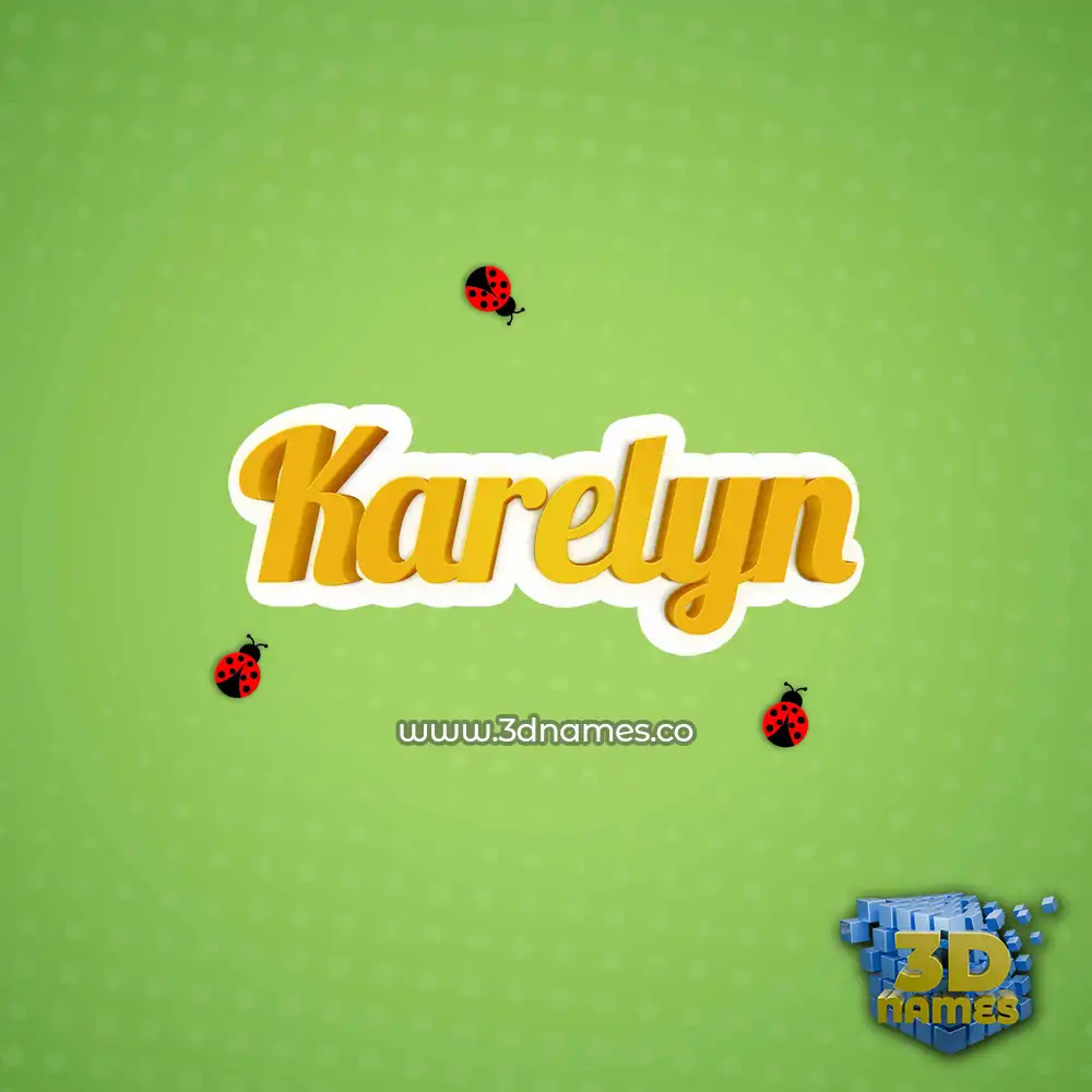 karelyn in Ladybugs style - 3D name wallpaper