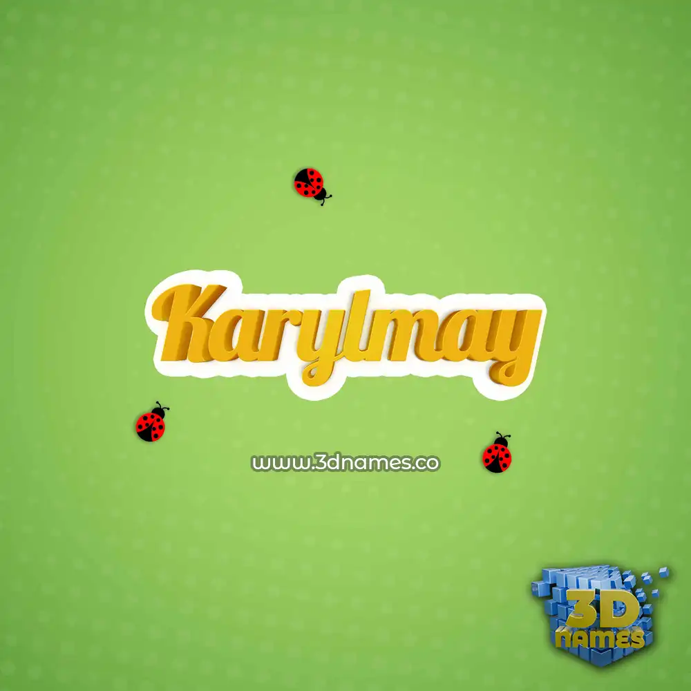 karylmay in Ladybugs style - 3D name wallpaper